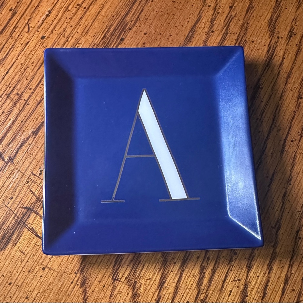 Kate Spade/ Lenox Letter A Jewelry Tray